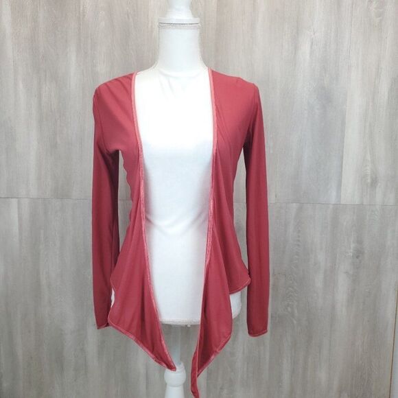 Urbane Y2K Tie Front  Nylon Cardigan G-0178 - Picture 4 of 14